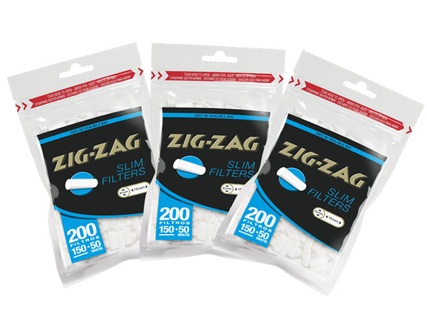 Filtro ZIG ZAG 6 mm Slim 200 uds